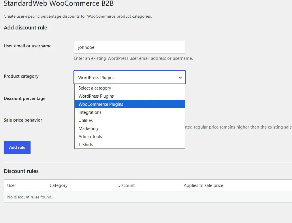 Standard Web WooCommerce B2B Discounts - Image 3