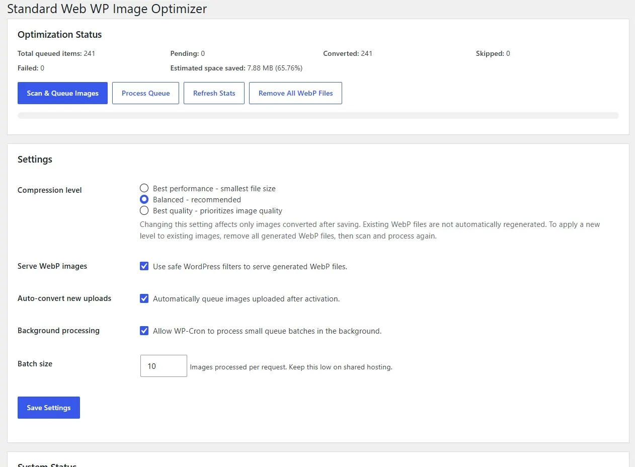 Standard Web WP Image Optimizer - Image 3