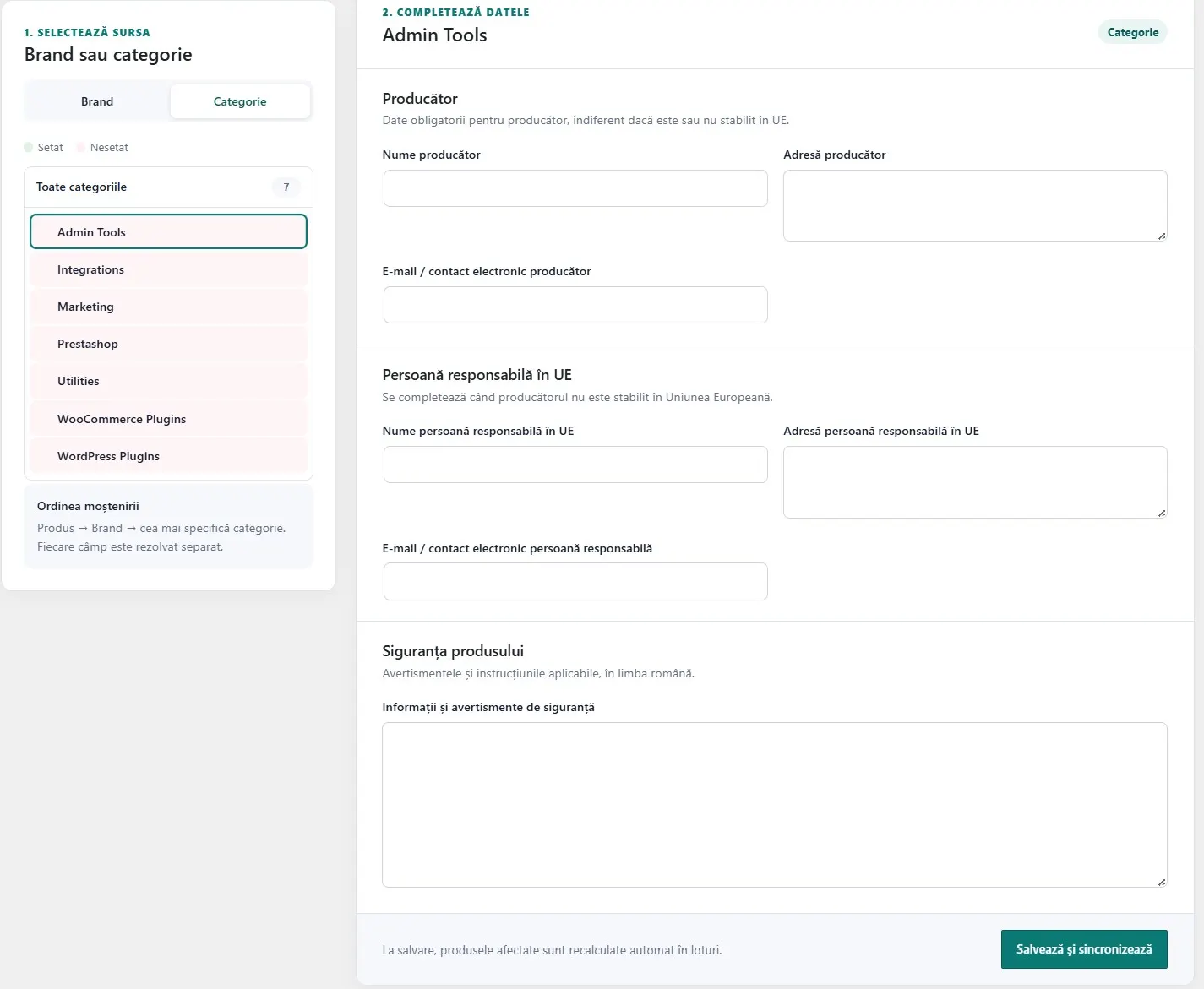 Standard Web GPSR – GPSR Information Management for WooCommerce - Image 3
